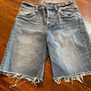 Women’s Distressed Bermuda Shorts